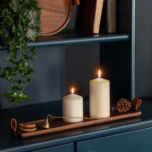 Ivyline Harvey Wooden Candle Tray - image 1