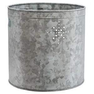 Ivyline Indoor Galvanised Christmas Tree Bucket Ø23cm - image 2