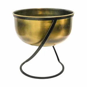 Ivyline Kensington Round Planter on Stand - Wide - image 2