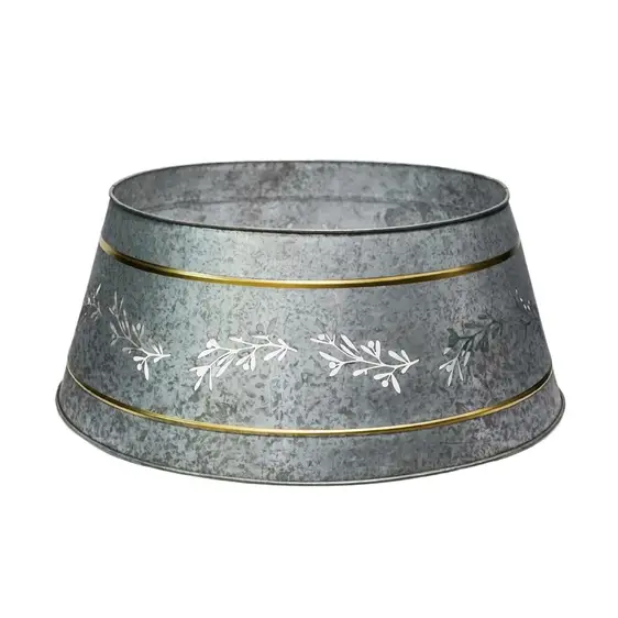 Ivyline Mistletoe Christmas Tree Skirt - Galvanised - image 2