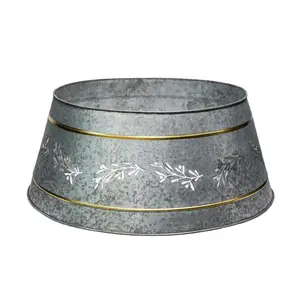 Ivyline Mistletoe Christmas Tree Skirt - Galvanised - image 2