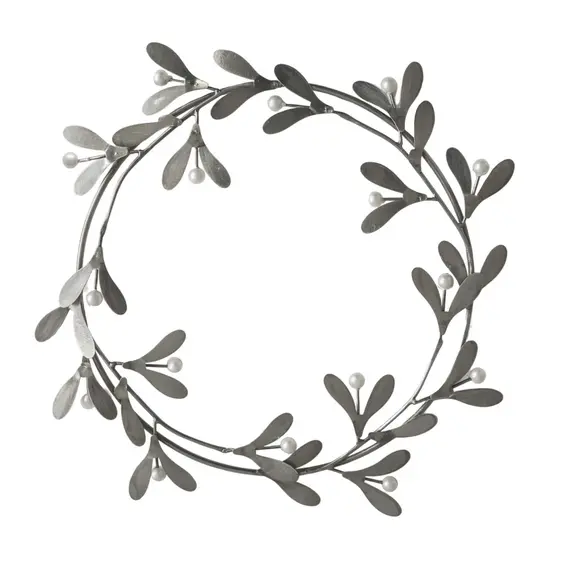 Ivyline Mistletoe Wreath - Galvanised