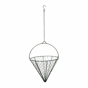 Ivyline Netted Hanging Zinc Cone Planter - image 2