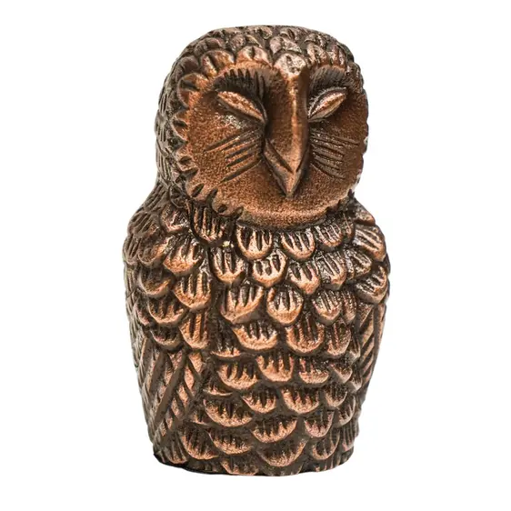 Ivyline Owl Antique Brass Candle Holder - image 2