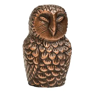 Ivyline Owl Antique Brass Candle Holder - image 2