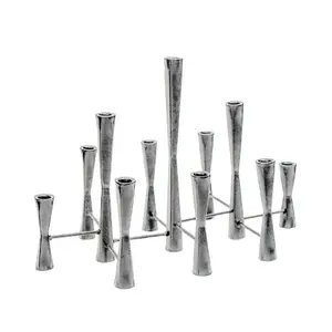 Ivyline Parker 11 Piece Silver Candle Centerpiece