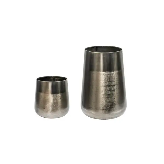 Ivyline Prescot Pewter Planter Set of Two - image 3