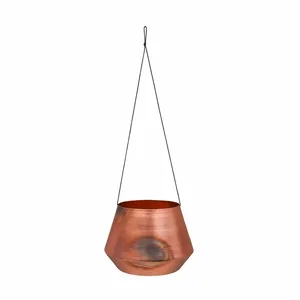 Ivyline Soho Aged Copper Hanging Planter - Large - image 2