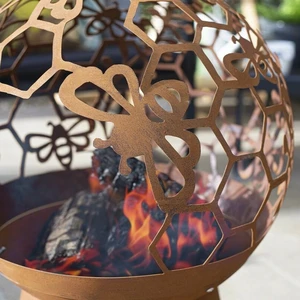 La Hacienda Honeycomb Fire Globe - image 3