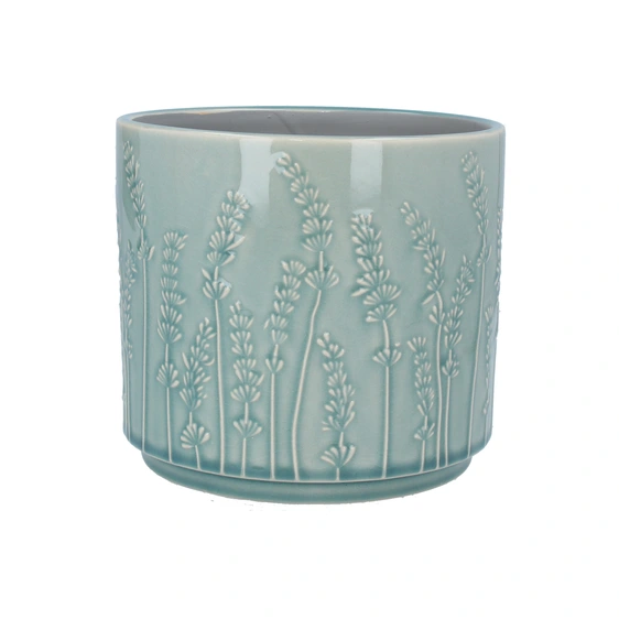 Lavender Embossed Pot - Small