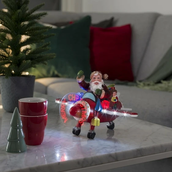 Light Up Flying Santa - image 1