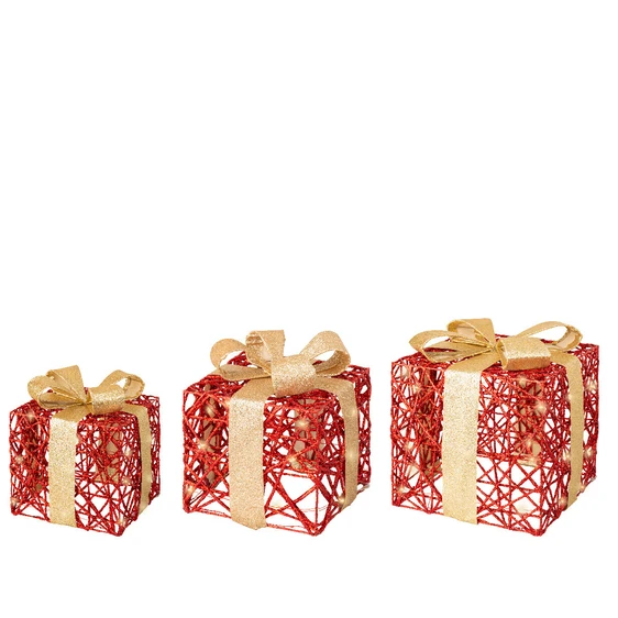 Light Up Gift Box Set - Red