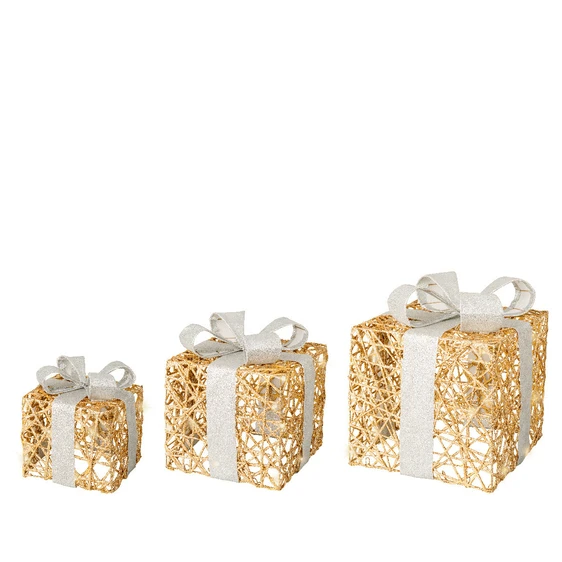 Light Up Gift Box Set - Gold