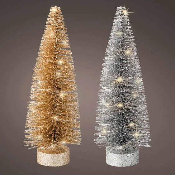 Light Up Glitter Christmas Tree - Medium