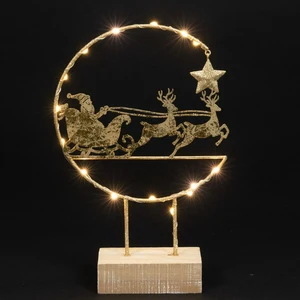 Light Up Metal Sleigh Ornament