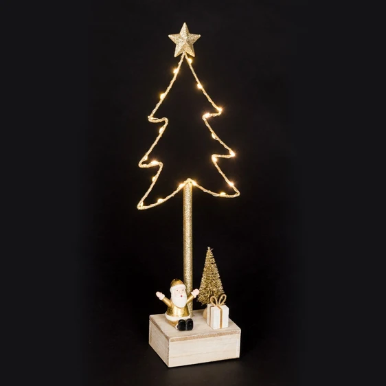 Light Up Metal Tree Figure