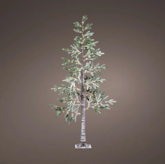 Light Up Micro LED Snowy Pine Tree - 210cm