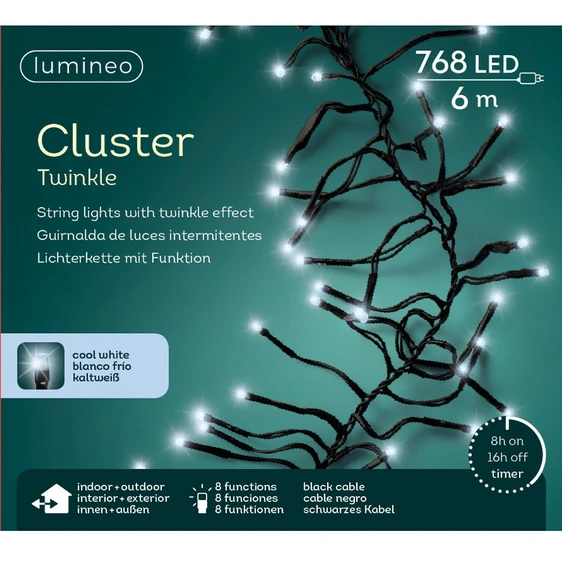 Lumineo Cluster Lights - Cool White (768 Lights) - image 3