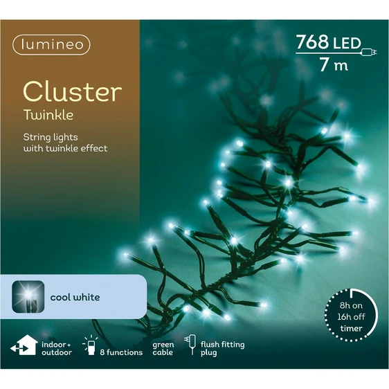 Lumineo Cluster Lights - Cool White (768 Lights) - image 3