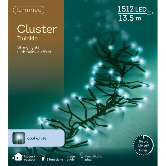 Lumineo Cluster Lights - Cool White (1512 Lights) - image 4