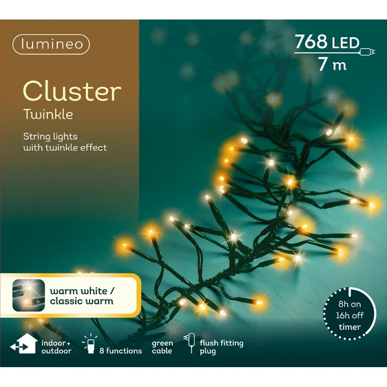 Lumineo Cluster Lights - Duo White (768 Lights) - image 3