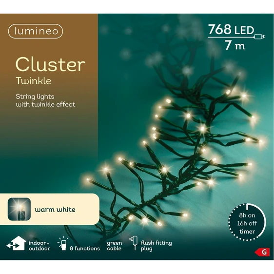 Lumineo Cluster Lights - Warm White (768 Lights) - image 3