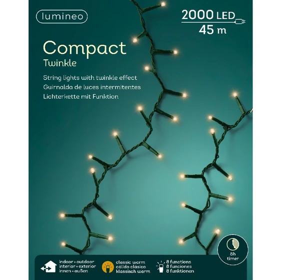 Lumineo Compact Twinkle Lights - Classic Warm (2000 Lights) - image 2