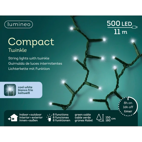 Lumineo Compact Twinkle Lights - Cool White (500 Lights) - image 2