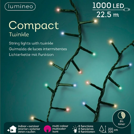 Lumineo Compact Twinkle Lights - Multi (1000 Lights) - image 2