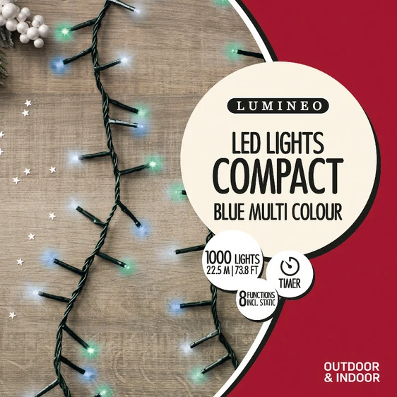 Lumineo Compact Twinkle Lights - Multi Blue - image 3