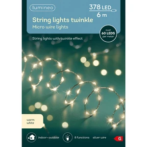 Lumineo Micro Wire Extra Dense Twinkle Lights - Warm White (378 Lights) - image 2