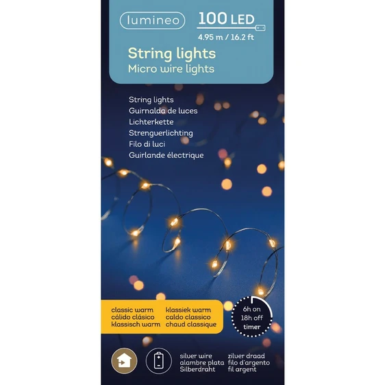 Lumineo Micro Wire Lights - Classic Warm (100 Lights) - image 2