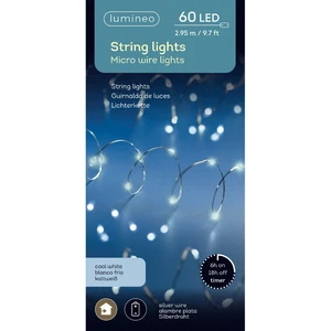 Lumineo Micro Wire Lights - Cool White (60 Lights)