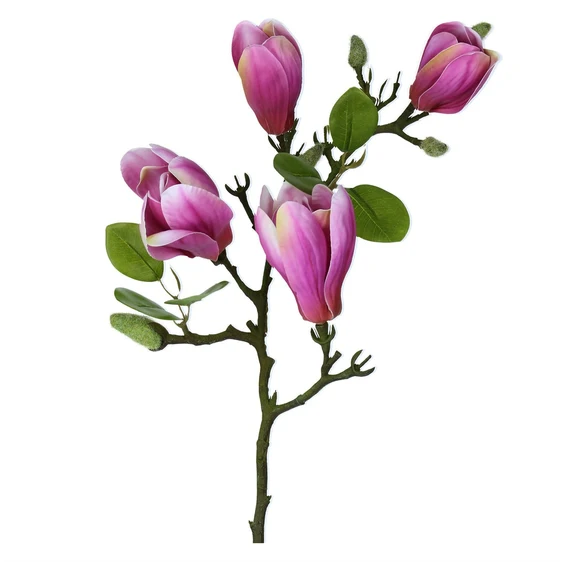 Magnolia Artificial Branch - Dark Pink