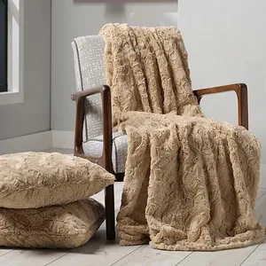 Marylin Faux Fur Throw - Caramel