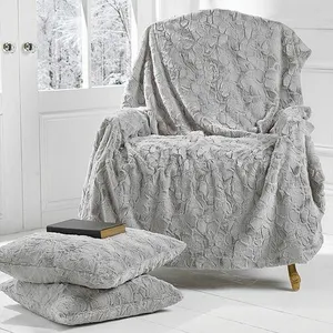 Marylin Faux Fur Throw - Dove