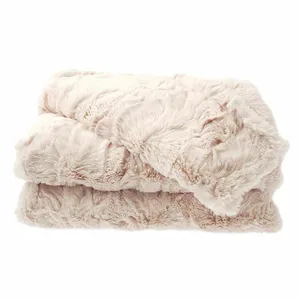 Marylin Faux Fur Throw - Oyster