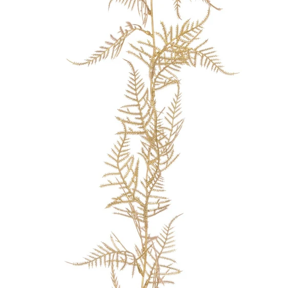 Metallic Fern Garland - Gold