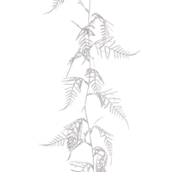 Metallic Fern Garland - Silver