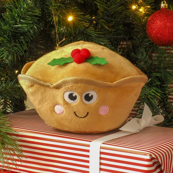 Mince Pie Plush Dog Toy