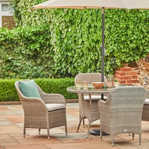 LeisureGrow Monte Carlo Dining Set & Parasol - image 2