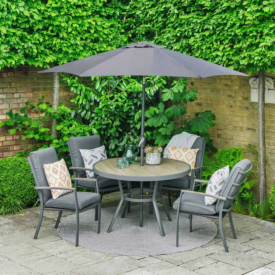 LeisureGrow Monza Dining Set & Parasol