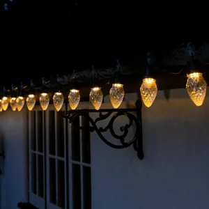 Noma Large Faceted Cone String Lights - Warm White