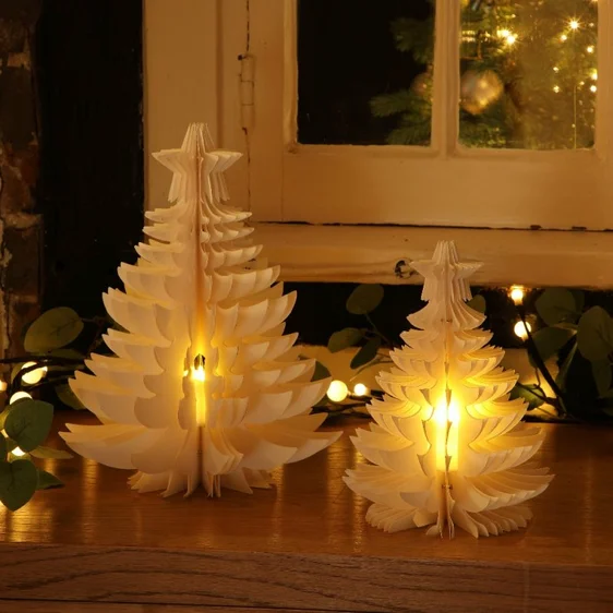 Noma Paper Tree with Tealight Effect Set