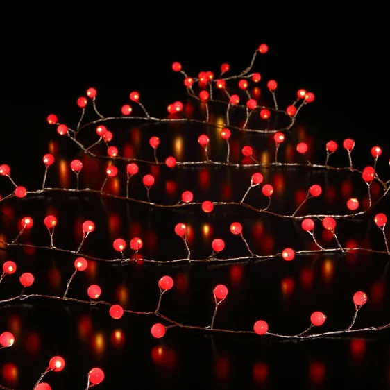 Noma Snowberry Wire String Lights - Red