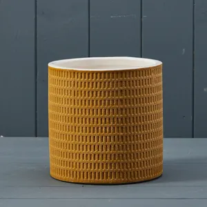 Ochre Dashed Pot