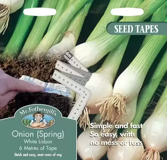 Onion (Spring) White Lisbon Seed Tape