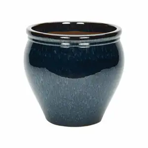 Peacock Blue Jar Pot Ø25cm