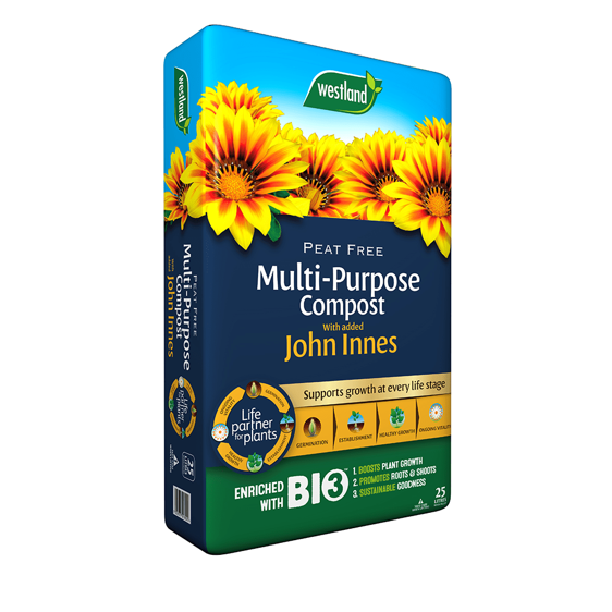 Peat Free Multi-Purpose Compost with John Innes 25L