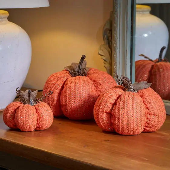 Plush Decorative Pumpkin - Large - image 2